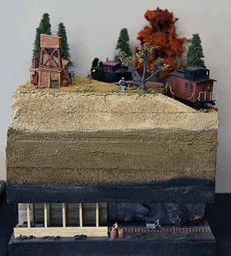 Lead Mine on Branch Line by Gary Loiselle - 1st Place Display Category