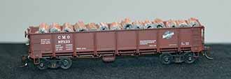 CNW 87133 Gondola with Wire Mesh Load by Dave Casey - Rolling Stock Category