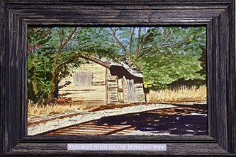 Handcar Shed on the Hillsdale Wye by E. Phillip Doolittle, NCR - 1st Place Railroadiana Category
