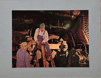 2 Men Working on Steam Locomotive by Rick Ware, NCR - 3rd Place - Prototype Color Photograph Category