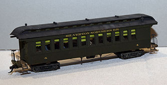 Red Mountain Arched Combine, by David Zolnierek, NCR - Scratch Built Passenger Car Category