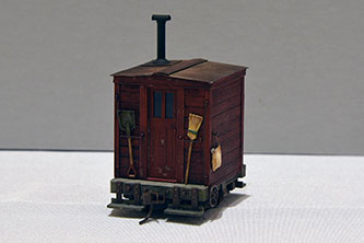 On30 Disconnect Truck Logging Caboose by Kevin Jones, MCR - 2nd Place - Scratch Built Caboose Category
