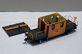 HO Caboose #4 WG&F RR by Dave Roeder, MCoR - 3rd Place - Scratch Built Caboose Category