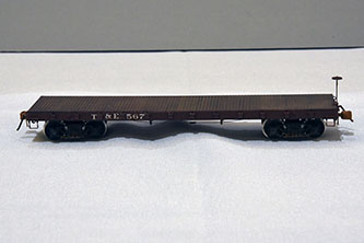 HO Flatcar TE #567 by Dave Roeder, MCoR - Scratch Built Freight Car Category