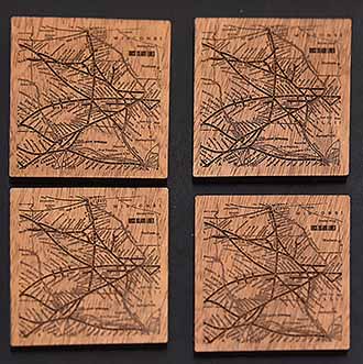 Rock Island Lines Coaster by Matthew Lentz - 2nd Place - Arts and Crafts Category