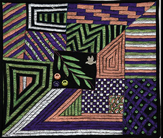 Modern Sampler Art Quilt by Marie Ware, NCR - 2nd Place Needlework Category