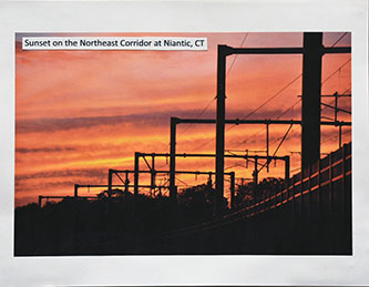 Sunset Northeastern Cooridor Niantic, CT by Barry Christensen, MCR - Prototype Color Photograph Category