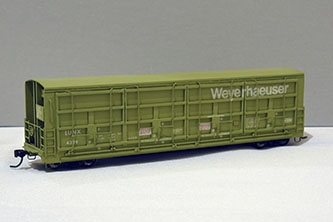 Weyerhaeuser All Door Boxcar by Marry Christensen, MCR - Kit Built Freight Car Category