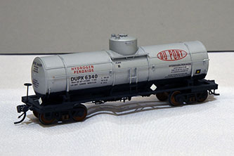 HO Tank Car DUPX 6340 Dupont by Dave Roeder, MCoR- Kit Built Freight Car Category