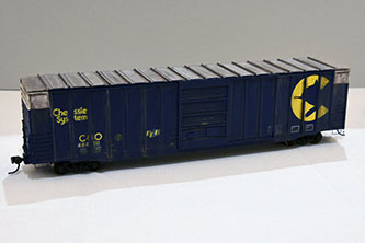 C and O Chessie System B-104 Boxcar by Fred Soward, MCR - 2nd Place - Scratch Built Freight Car Category