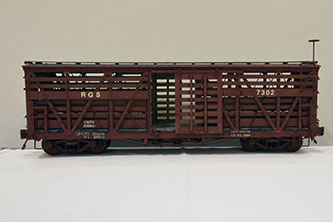 Rio Grande Southern Stock Car #7302 by Roy Allen, MCR - 1st Place - Scratch Built Freight Car Category