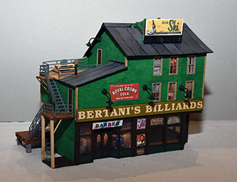 Betani's Billiards by Howdy Wendeffer, MCR - Scratch Built Structures Category