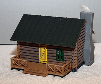 Log Cabin by David Ackerman, MCoR - Scratch Built Structures Category