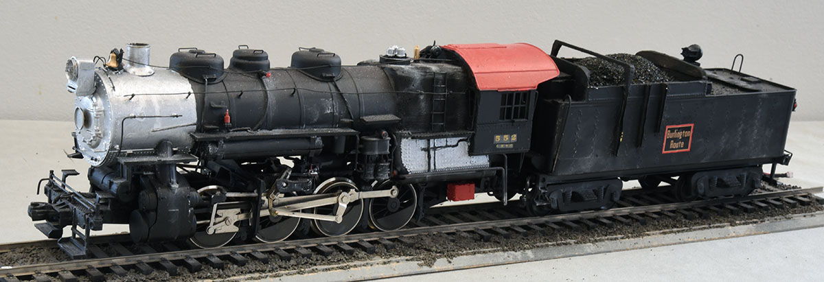 CB&Q 552 F-2 0-8-0 by Thomas Smith